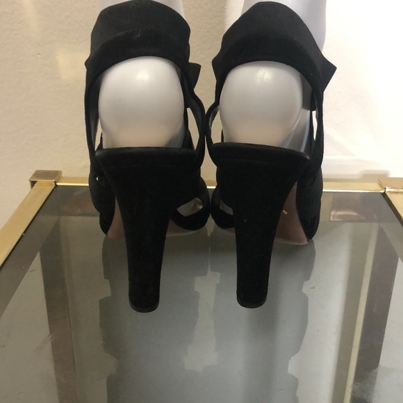 Prada strappy black open toe heeled sandals size 8.5 - Picture 3 of 14